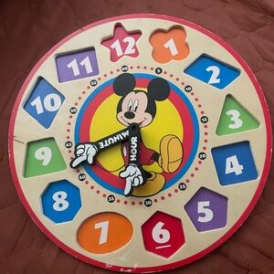 Melissa & Doug Mickey Mouse Shape Sorting Clock